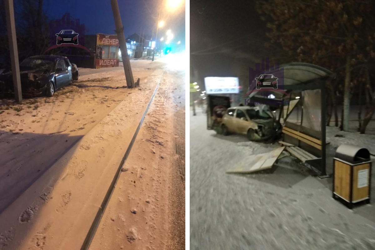 В Красноярске в двух утренних авариях водители сбежали с места ДТП