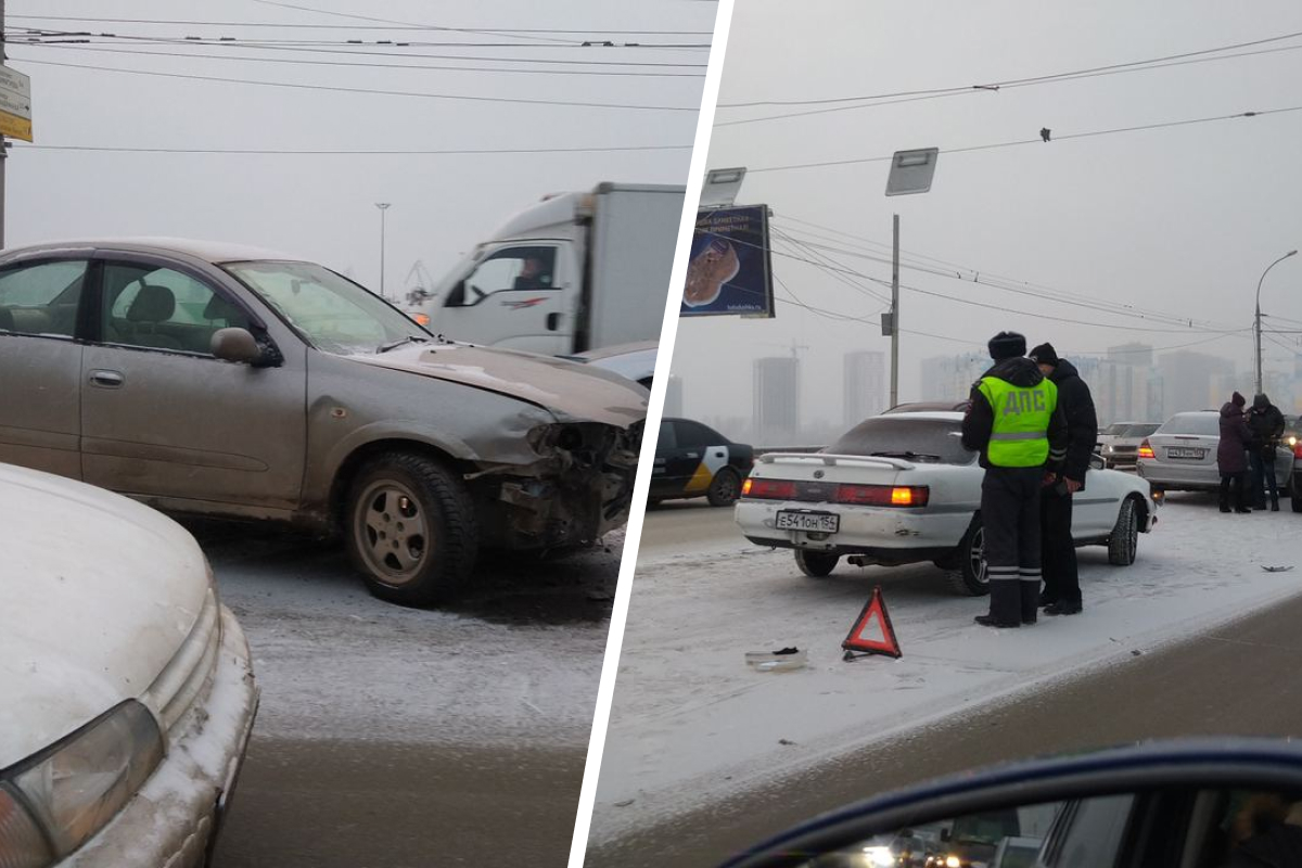 Водители встали в 4-километровую пробку на Димитровском мосту из-за аварии