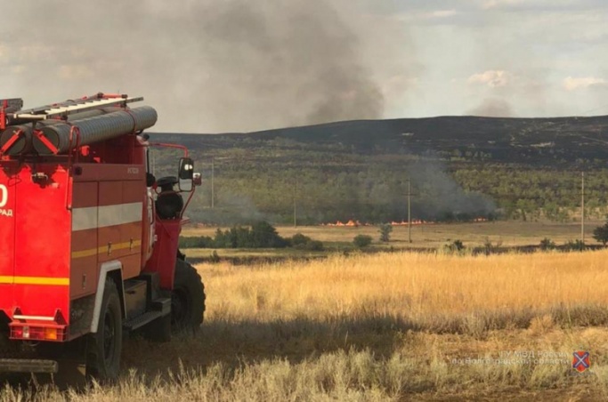 В Волгоградской области нашли виновника крупного степного пожара