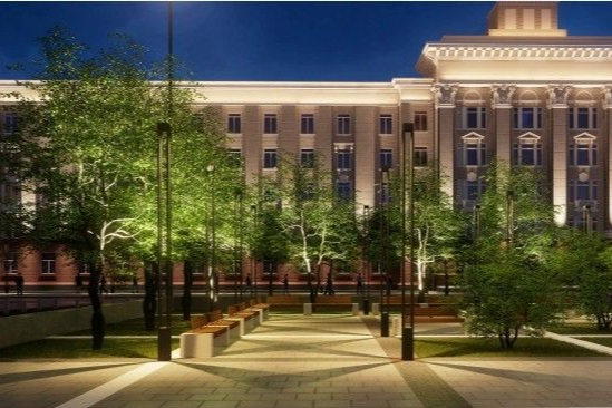 На площади планируют высадить молодую здоровую растительность На площади планируют высадить молодую здоровую растительность