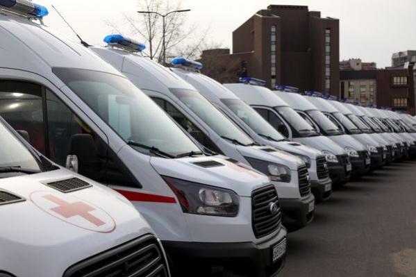 28 новых автомобилей скорой приехали в Красноярск 28 новых автомобилей скорой приехали в Красноярск