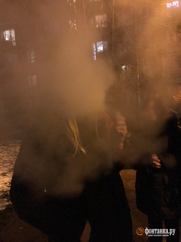 Участница конфликта на Новоизмайловском рассказала о дыме в лицо и объяснила, почему ее защитники взялись за лопату