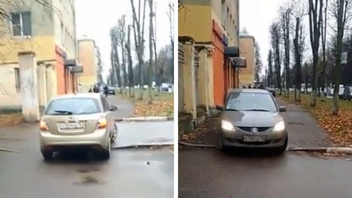 Ярославец устроил автоподставу водителям, ездящим по тротуарам