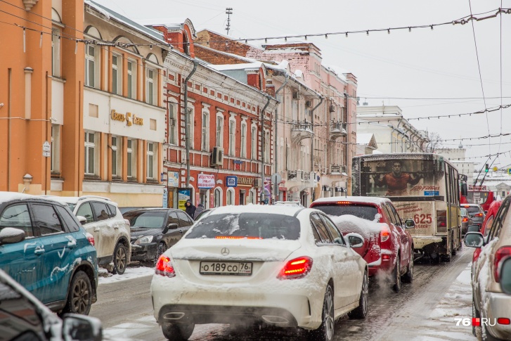Улица Свободы в Ярославле — одна из самых загруженных 