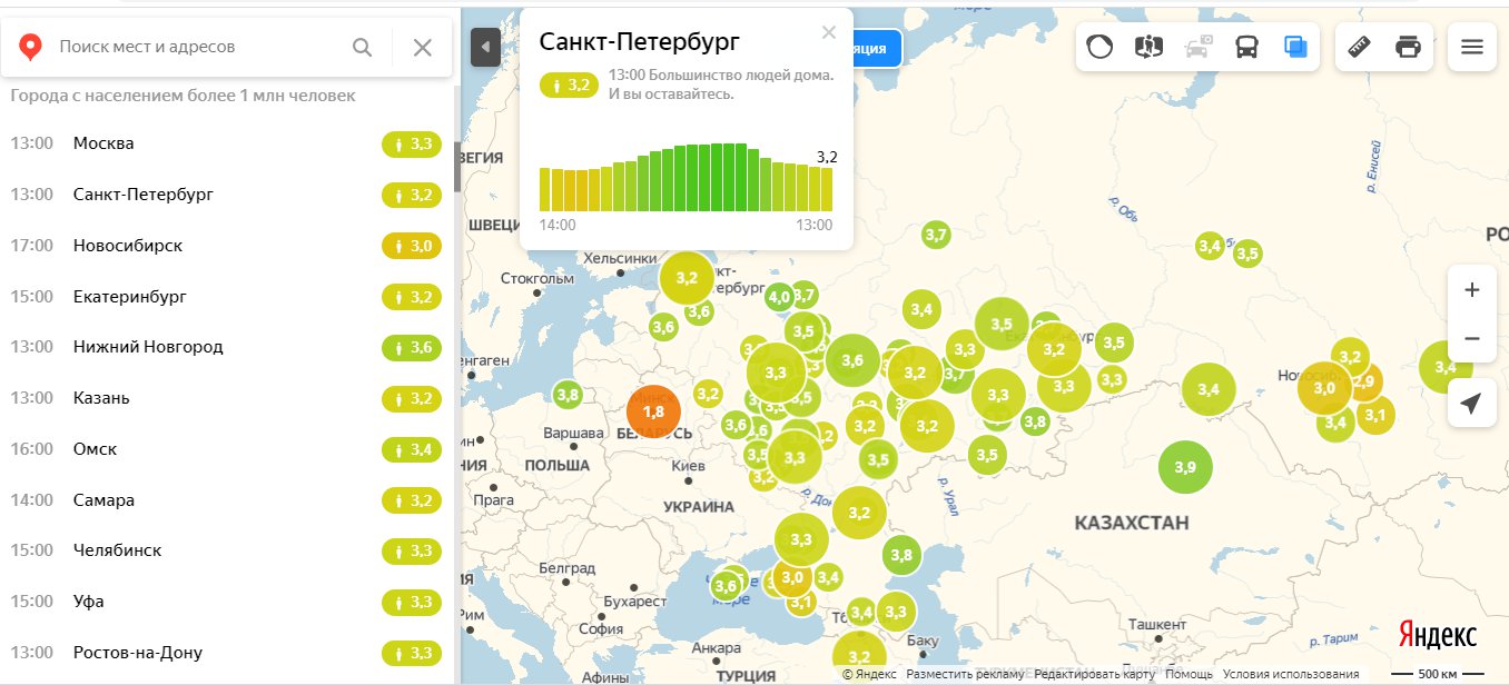 Скриншот с <a href="https://yandex.ru/maps/covid19/isolation" class="_">yandex.ru/maps/covid19/isolation</a>