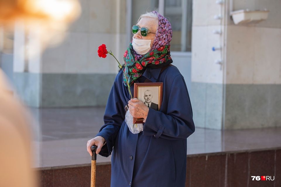 Одиночный «Бессмертный полк» в Ярославле Одиночный «Бессмертный полк» в Ярославле