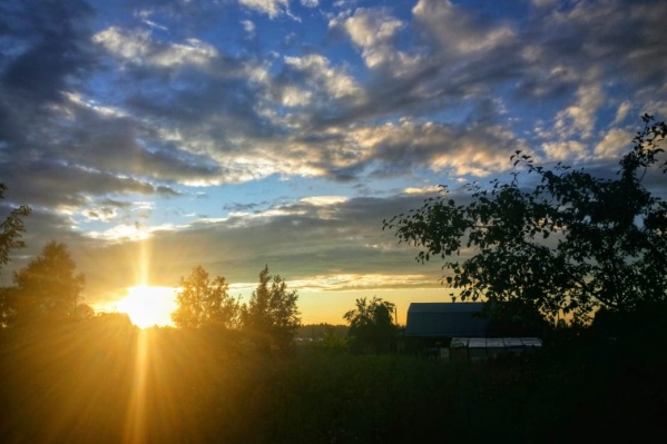 Закат в новосибирске сегодня фото