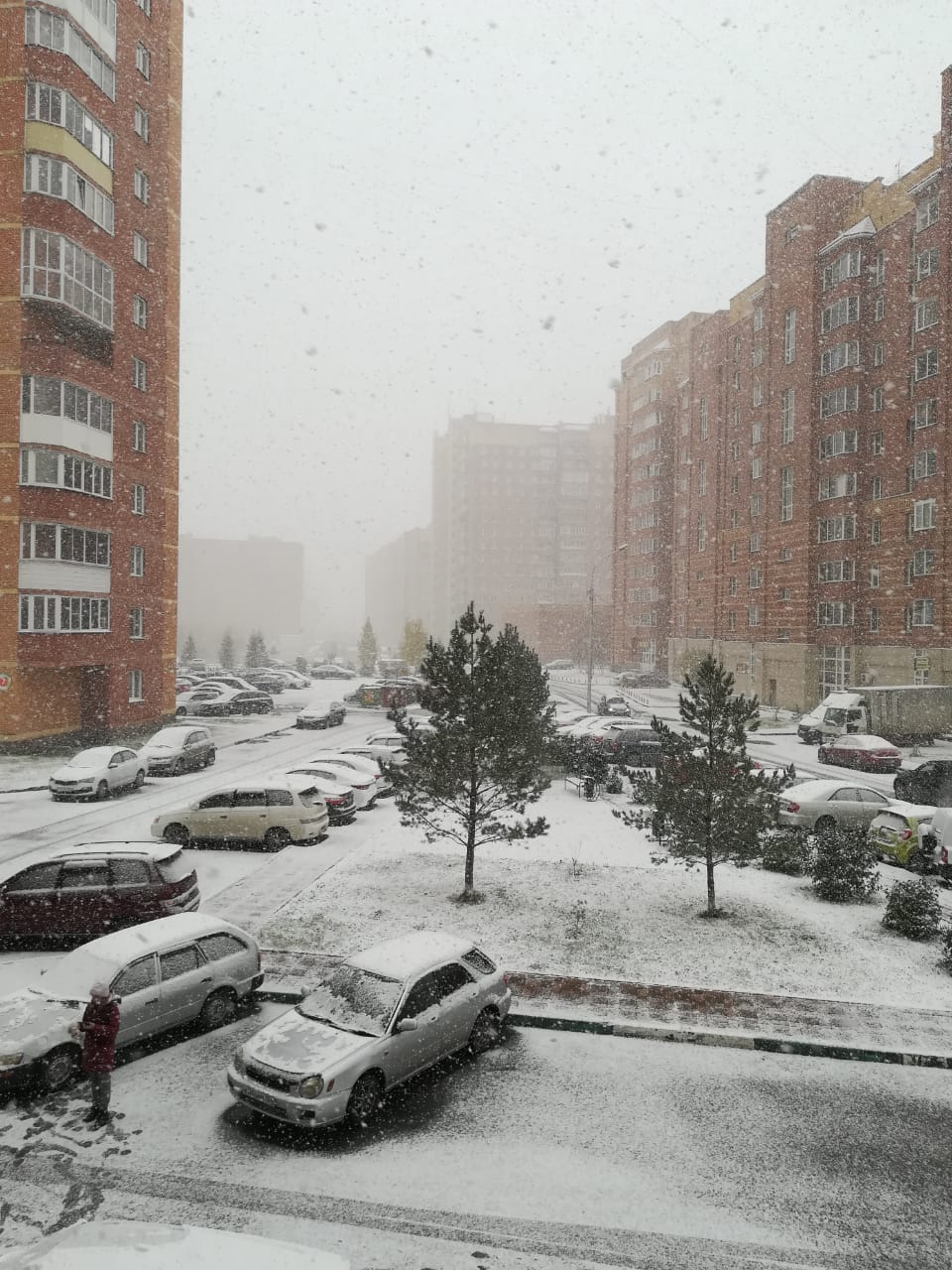 Из-за бурана не видно стоящий домов Из-за бурана не видно стоящий домов