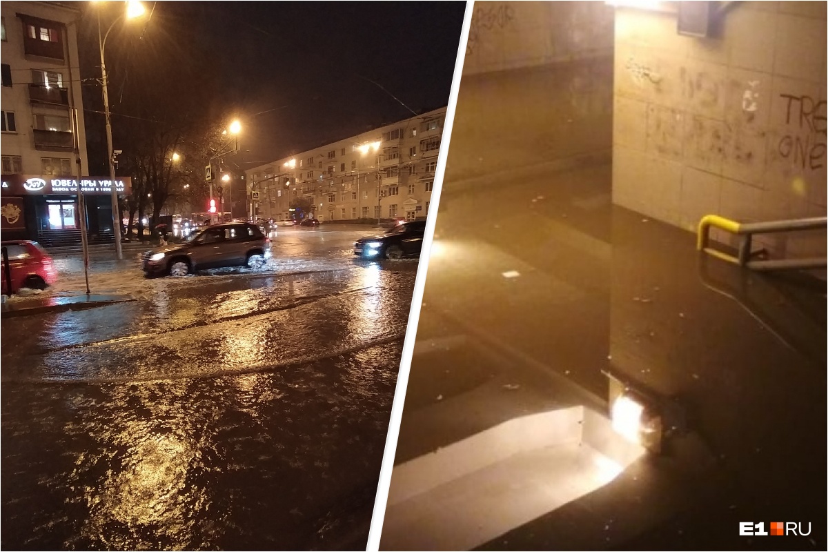 «Ливневки справились»: мэр Екатеринбурга заявил, что город выдержал испытание сильным дождем