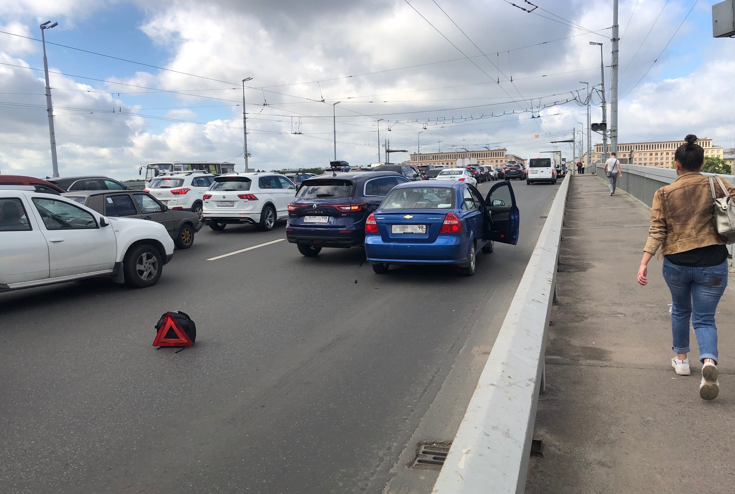 ДТП на Володарском мосту.