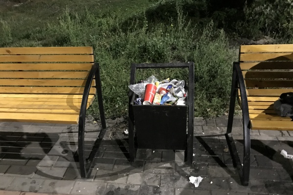 Этот мусор в урне скопился за два дня Этот мусор в урне скопился за два дня
