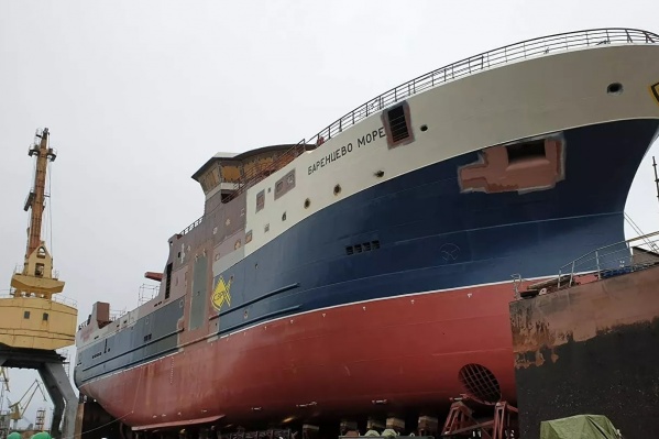 Головной траулер серии КМТ01 «Баренцево море» был построен и спущен на воду в конце 2018 года Головной траулер серии КМТ01 «Баренцево море» был построен и спущен на воду в конце 2018 года