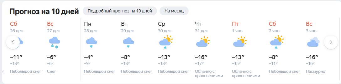 А это новый прогноз от «Яндекса», в нём ожидания на Новый год пессимистичней, чем у Mail.ru