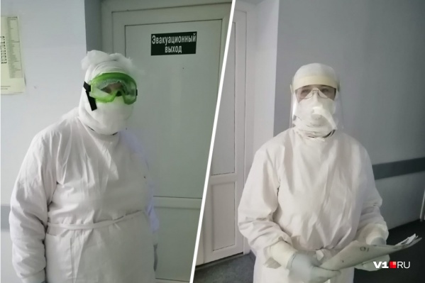 Несмотря на жару, врачи и медсестры в защитных костюмах продолжают бороться за пациентов Несмотря на жару, врачи и медсестры в защитных костюмах продолжают бороться за пациентов 