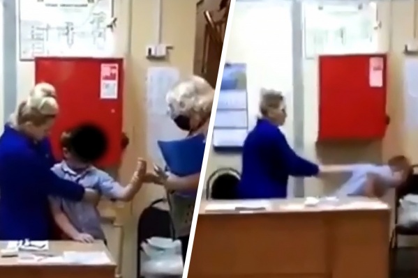 Женщина не отпустила школьника, даже когда подошли учителя Женщина не отпустила школьника, даже когда подошли учителя