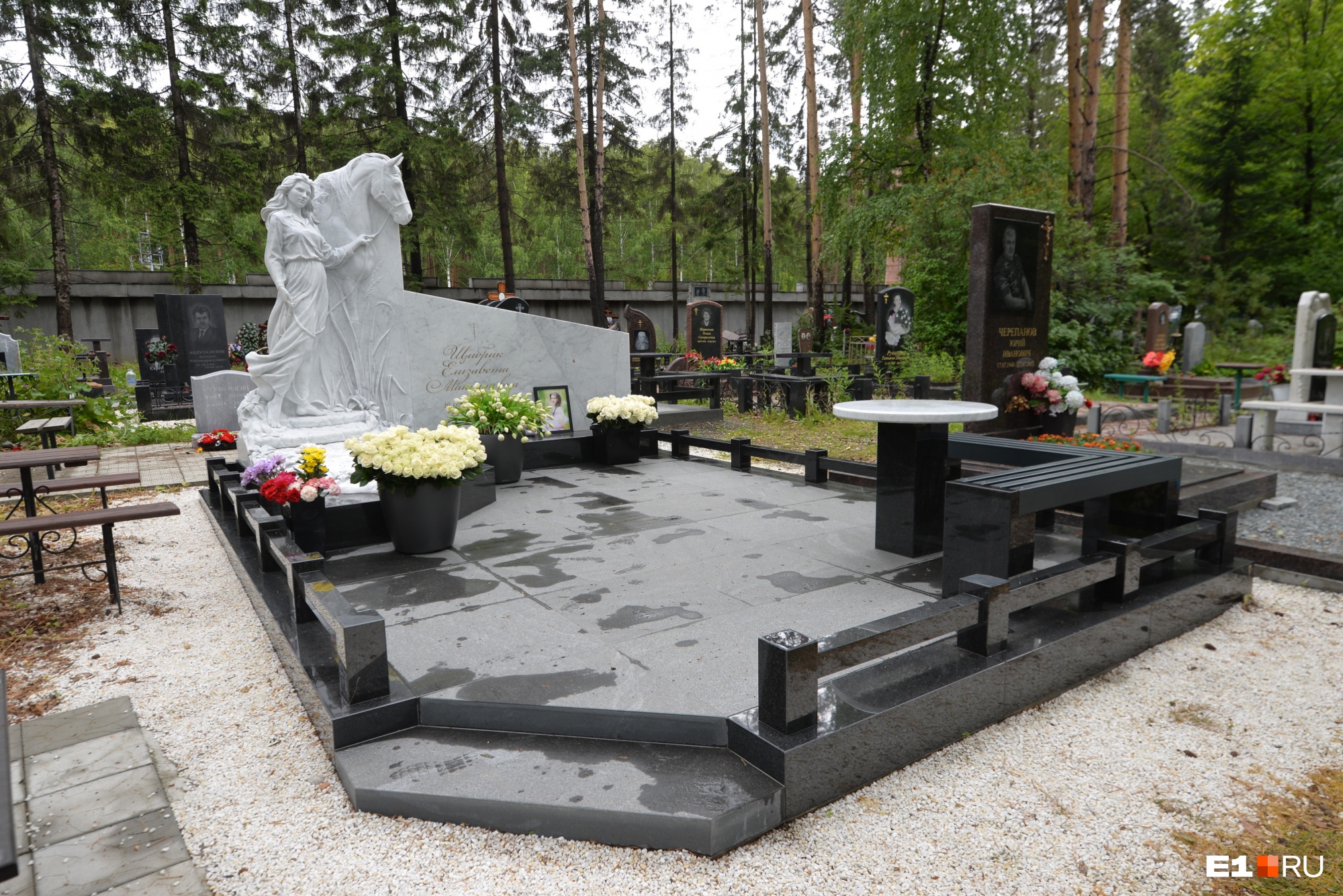 Широкореченском кладбище