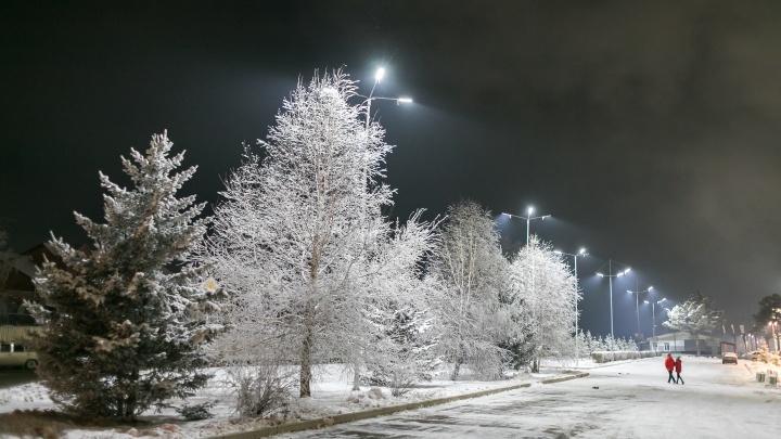В скверах и на улицах Красноярска обновят освещение. Фото и видео под ним станет лучше