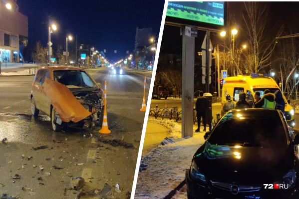 Дорожная авария произошла на пустой дороге в ночь с 11 на 12 ноября Дорожная авария произошла на пустой дороге в ночь с 11 на 12 ноября