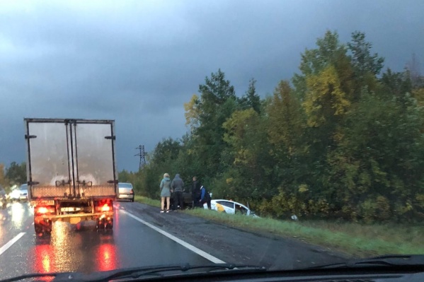 ДТП произошло около 18:30 в километре от Цигломени<br> ДТП произошло около 18:30 в километре от Цигломени<br>