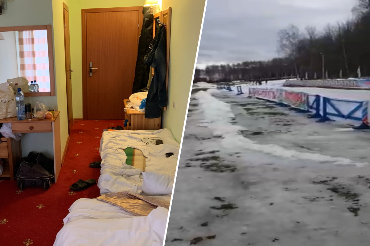Спортсмены МВД пожаловались на тесноту и отсутствие снега на лыжных соревнованиях в Ярославле