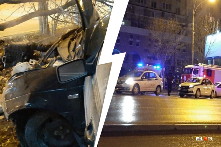 К месту аварии приехала полиция и пожарные машины К месту аварии приехала полиция и пожарные машины