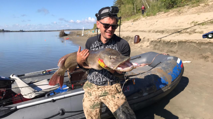 «Такой щуке около 25 лет»: житель Новосибирска поймал огромную рыбу в Оби и отпустил свой трофей обратно