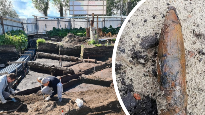 В Архангельске откопали зенитный снаряд рядом с местом строительства ЖК River Park
