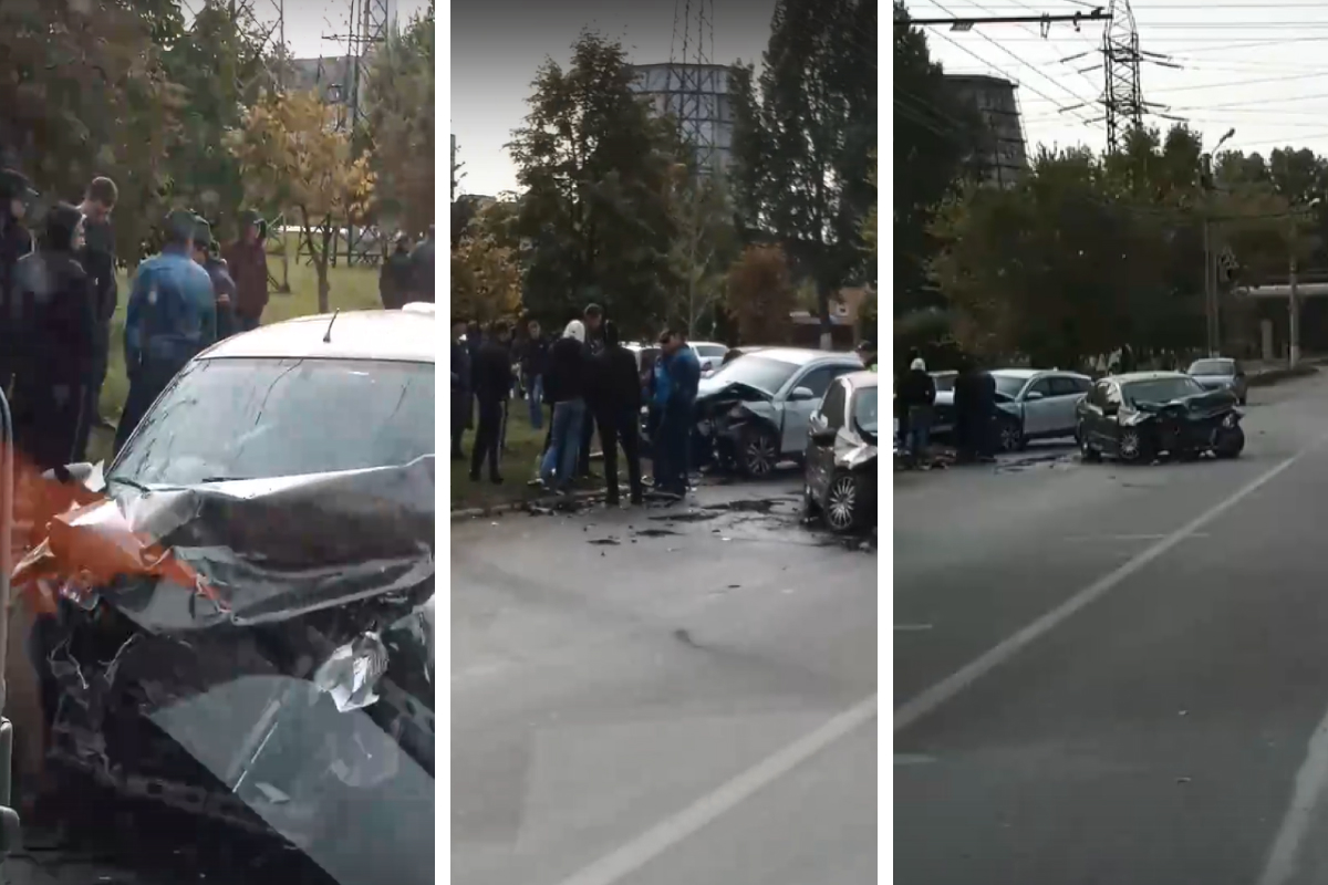 Двое пострадавших и машины в хлам: появилось видео последствий жуткой аварии в Тольятти