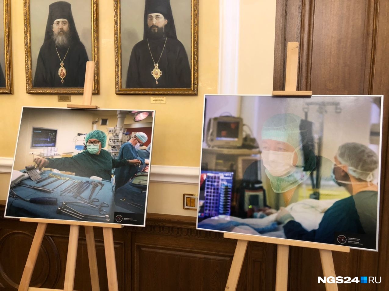 Снимки Снеткова висят в коридорах кардиоцентра Снимки Снеткова висят в коридорах кардиоцентра