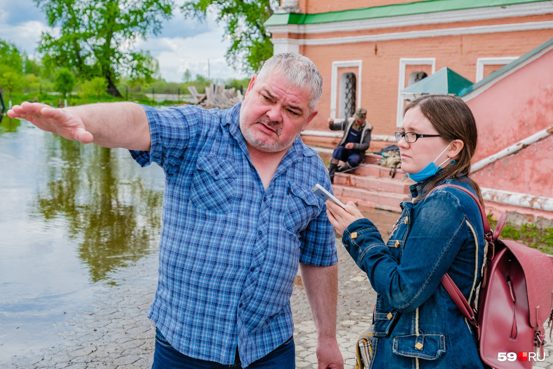 Станислав Хоробрых рассказывает, что так высоко вода не поднималась давно Станислав Хоробрых рассказывает, что так высоко вода не поднималась давно