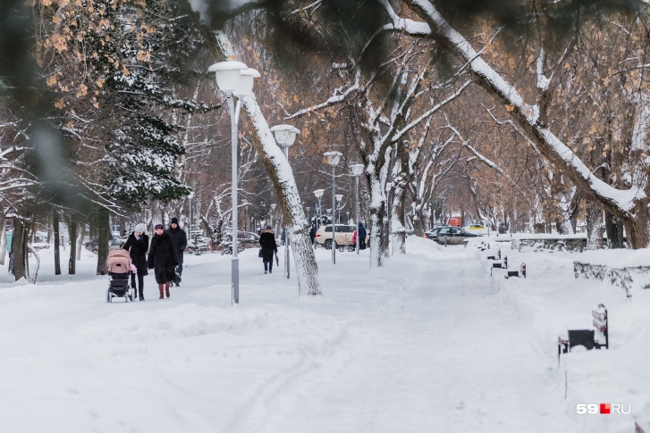 Обычно зимой в Прикамье холодно, но красиво