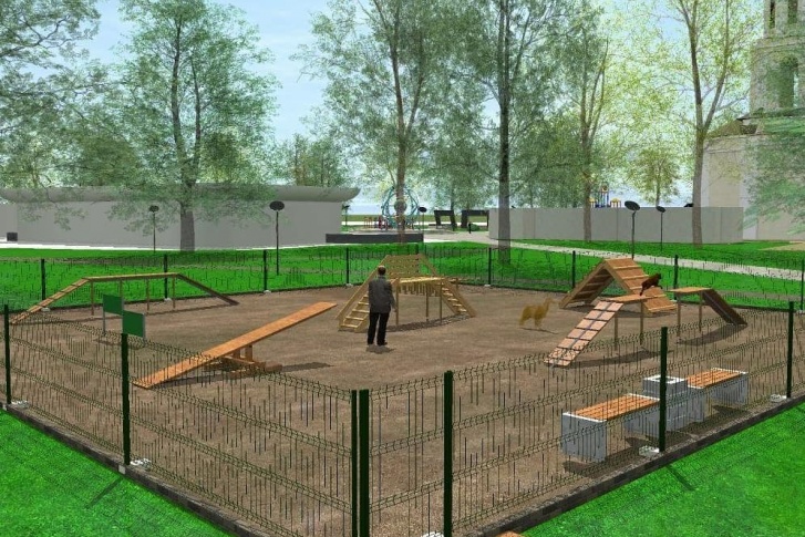 В новом парке появится площадка для выгула собак