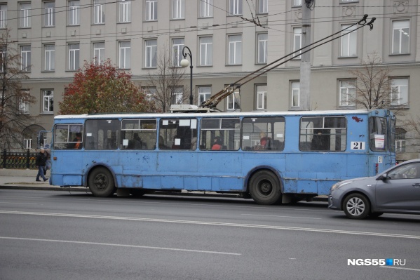 Омск троллейбус фото