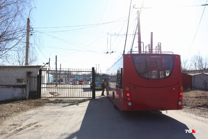 Все ярославские троллейбусы будут временно базироваться в депо на улице Гагарина