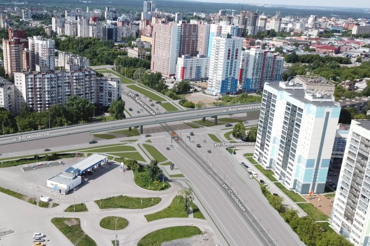 На перекрестке с шоссе Космонавтов появится двухуровневая развязка На перекрестке с шоссе Космонавтов появится двухуровневая развязка