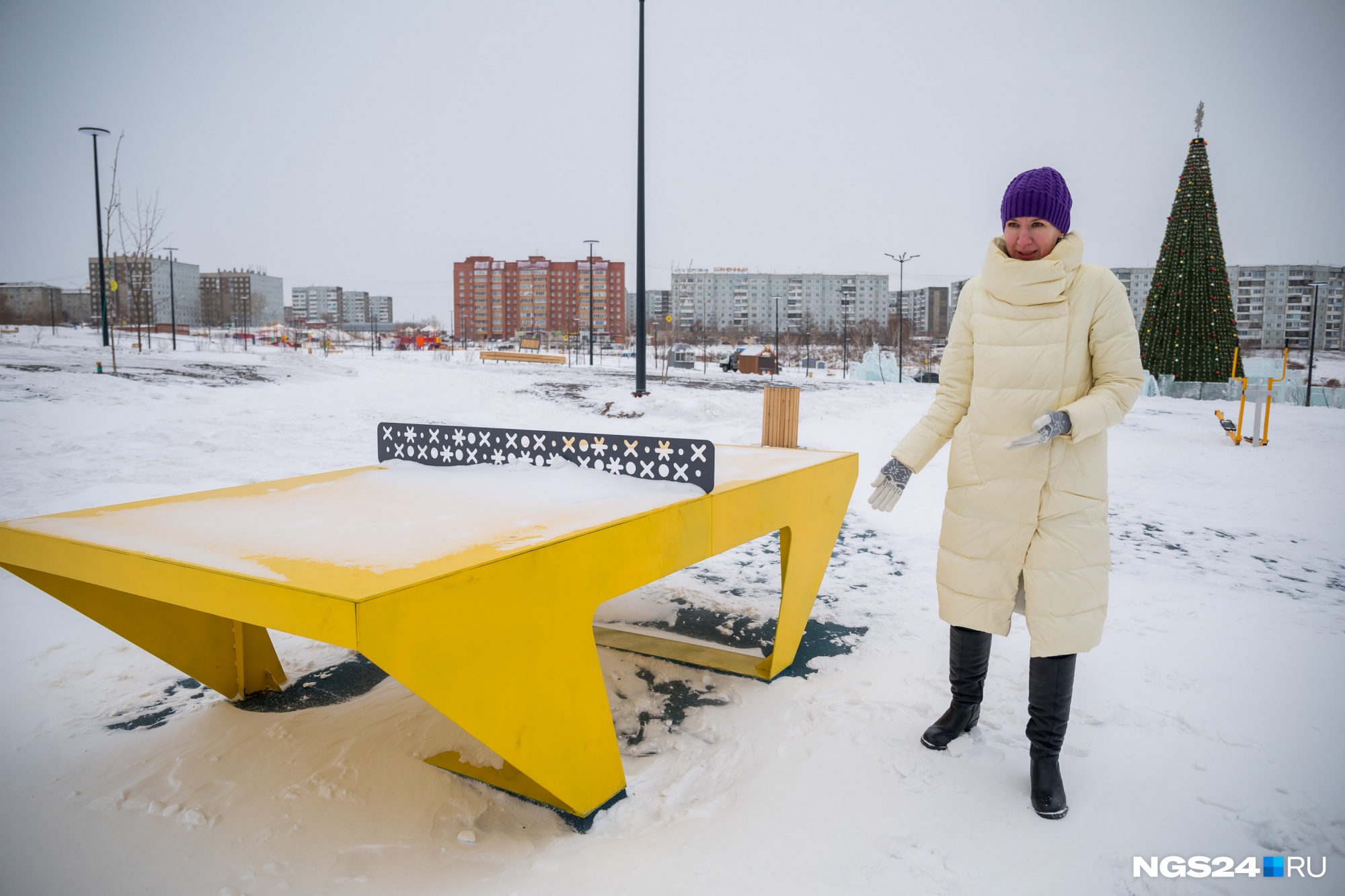 Один из самых дорогих элементов в парке — металлический стол для пинг-понга за 240 тысяч рублей