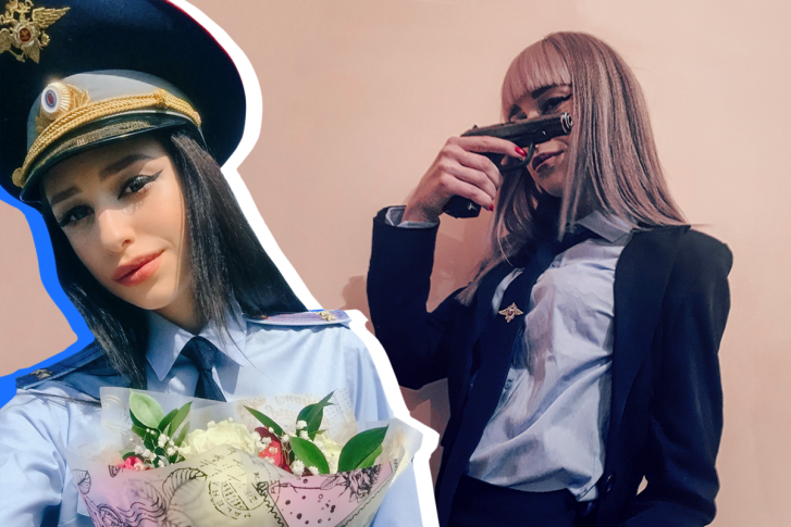 19-летняя Арина Миронова часто выставляет в соцсетях фотографии в полицейской форме 19-летняя Арина Миронова часто выставляет в соцсетях фотографии в полицейской форме