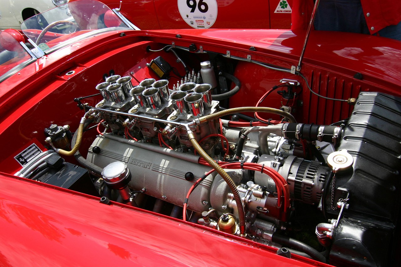Мотор Ferrari выглядел, как произведение искусства
