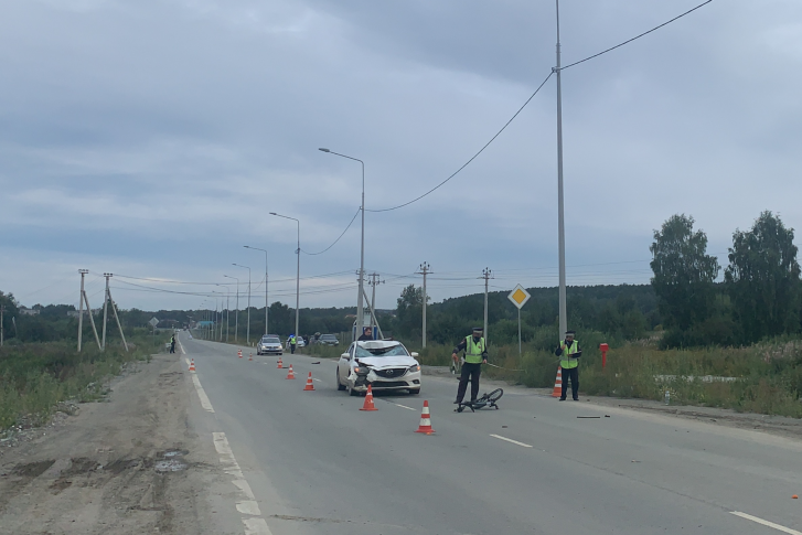 Велосипедист погиб на месте Велосипедист погиб на месте