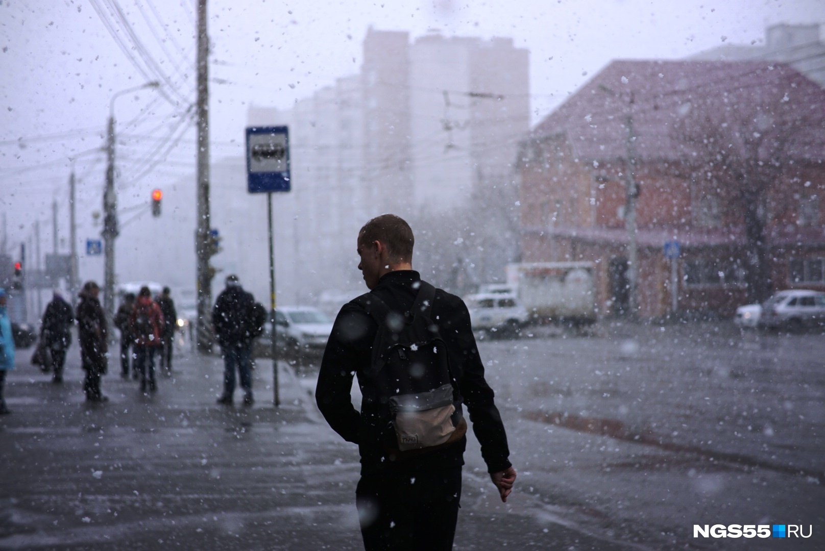 В начале следующей недели в Омске поднимется штормовой ветер и пойдёт снег