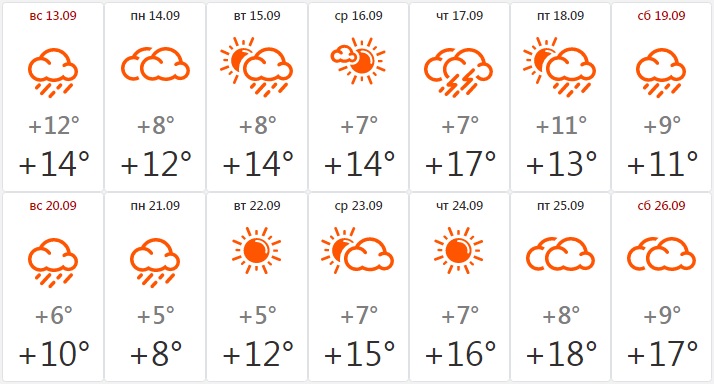 На следующей неделе в Ярославле будет два солнечных дня