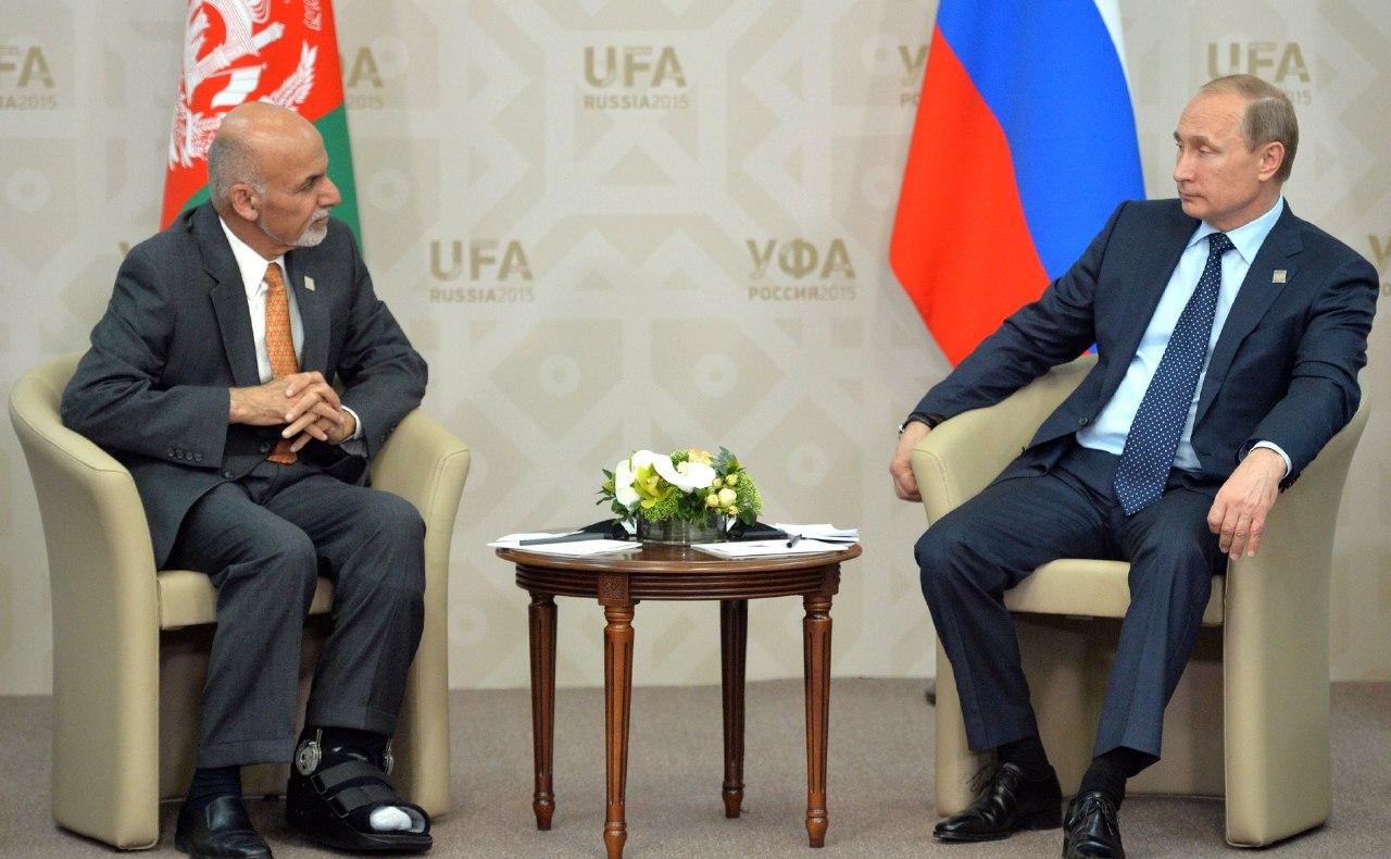 Встреча Владимира Путина с президентом Афганистана Ашрафом Гани.