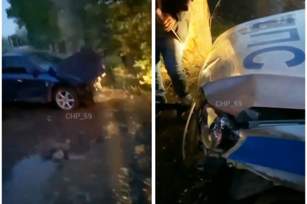 Оба автомобиля повреждены Оба автомобиля повреждены