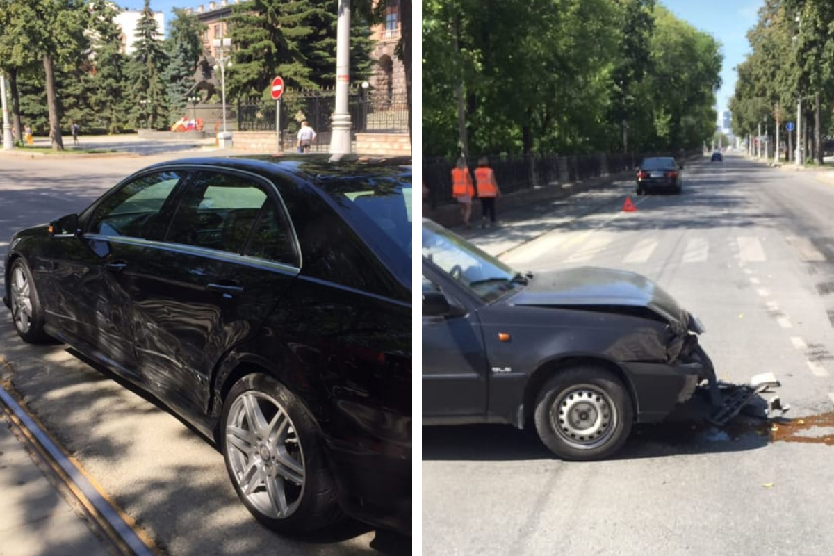 Водитель Daewoo врезался в бок Mercedes, которым управлял шестикратный чемпион мира по плаванию Водитель Daewoo врезался в бок Mercedes, которым управлял шестикратный чемпион мира по плаванию