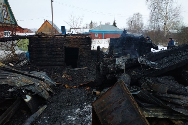 Последствия пожара в Чишминском районе Последствия пожара в Чишминском районе