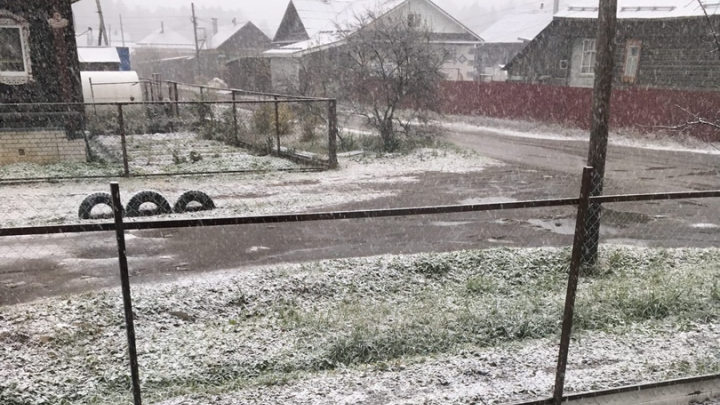 Видео дня. В Нижнем Новгороде выпал первый снег