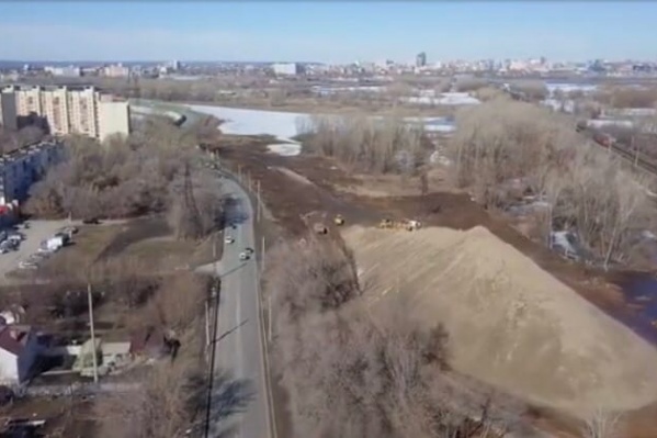 Панорама строительства моста и прилегающих территорий сегодня выглядит так Панорама строительства моста и прилегающих территорий сегодня выглядит так