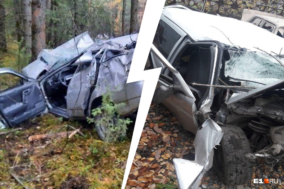 На Урале ВАЗ улетел с дороги и врезался в дерево: в аварии серьезно пострадал 20-летний парень
