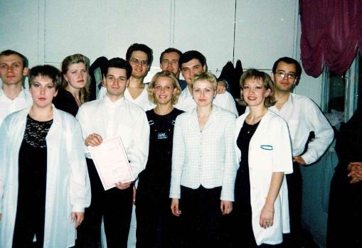 Наталия с коллегами. Фото из архива