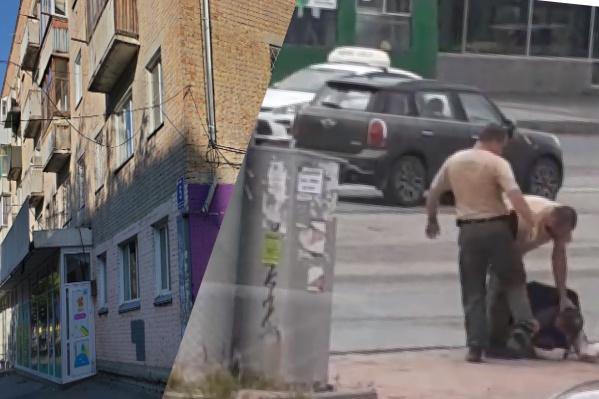 На видео два сотрудника ЧОПа и неизвестный в гражданской одежде избивают мужчину На видео два сотрудника ЧОПа и неизвестный в гражданской одежде избивают мужчину